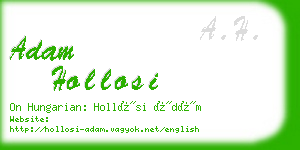 adam hollosi business card